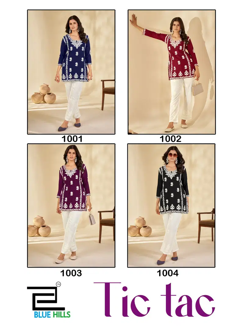 Tic Tac By Blue Hills Rayon Kurti With Pant Wholesale Clothing Distributors In India